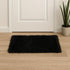 2' X 3' Black Faux Sheepskin Animal Print Washable Area Rug